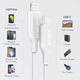 Cable para Iphone PowerLine III USB-C a Lightning 0.9m Blanco