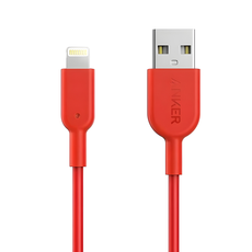 Cable para Iphone Powerline II  lightning 1.8 m Rojo Anker