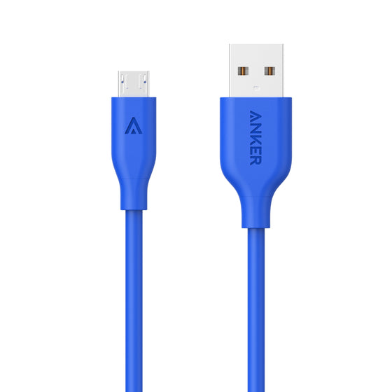 Cable PowerLine Micro USB  0.9m Azul