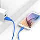 Cable PowerLine Micro USB  0.9m Azul