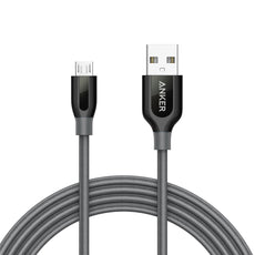 Cable PowerLine+ Micro USB 1.8m Gris