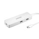 Adaptador Hub 4 puertos USB-C con Ethernet_