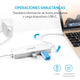 Adaptador Hub 4 puertos USB-C con Ethernet_