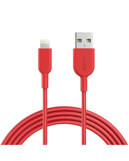 Cable para Iphone PowerLine II USB-Lightning 1.8m Rojo